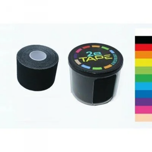 Siyah 2e Tape %100 Pamuklu Kinesio Bant 7,5cmx5m