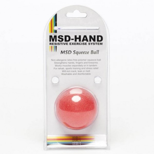 Msd Squeeze Ball Kırmızı - Silikon El Egzersiz Topu