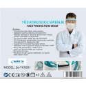 Yüz Koruyu Siperlik - 5 Adet Şeffaf Cam ve Gözlük Hediyeli